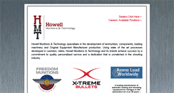 Desktop Screenshot of howellmunitionsandtech.com